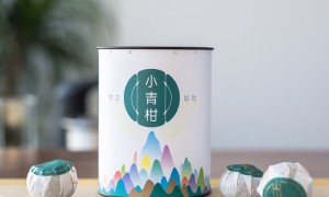 山川飲2020新茶正宗新會(huì)小青柑普洱茶陳皮熟茶柑普橘茶葉100g罐裝